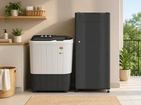 Fridge and Semi Automatic Washing Machine Combo